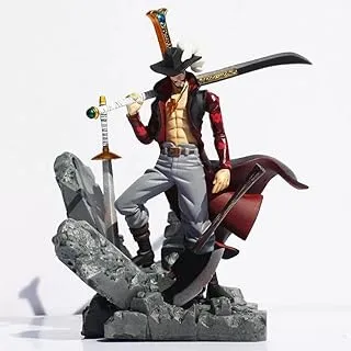 Boneco Dracule Mihawk Olhos de Falcão Anime One Piece Action Figure Colecionavel Estatueta Brinquedo