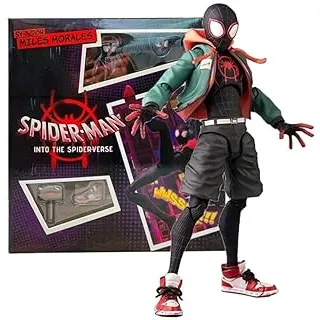 Boneco Homem Aranha Miles Morales Action Figure Articulado Marvel Brinquedo Colecionavel Com Acessorios Moveis Presente