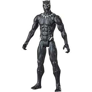 Boneco Marvel Avengers Titan Hero, Figura de 30 cm Vingadores - Pantera Negra - F2155 - Hasbro, Preto