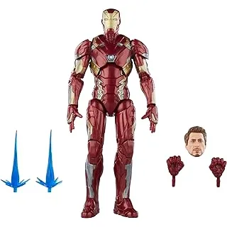 Boneco Marvel Legends Series - Figura de 15 cm com acessórios - Homem de ferro - F6517 - Hasbro