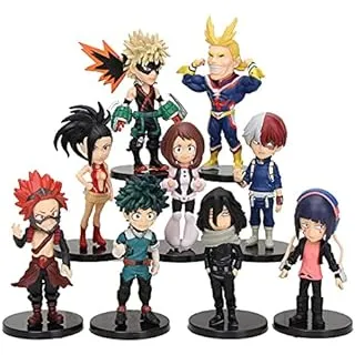 Coleção de Bonecos My Hero academia Deku Bakugo All might Boku no Hero action Figures Kit Brinquedos Colecionaveis Miniatutas