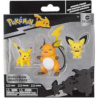 Figura Pichu - Pikachu - Raichu, Pokemon - Sunny Brinquedos, Modelo: 3295, Cor: Multicor