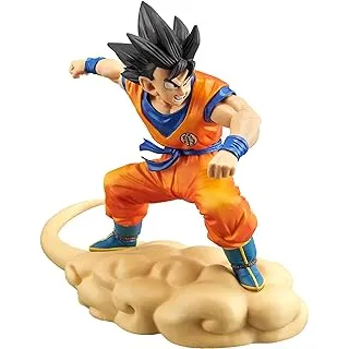 FIGURE DRAGON BALL Z - SON GOKU - FLYING NIMBUS!! HURRY! REF.: 18233/26138 - BANDAI BANPRESTO, Cor: Multicor