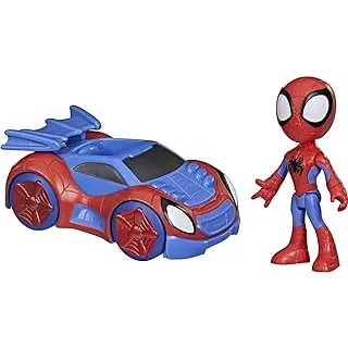 Marvel, Boneco Homem-Aranha e Carro-Aranha Spidey, Azul