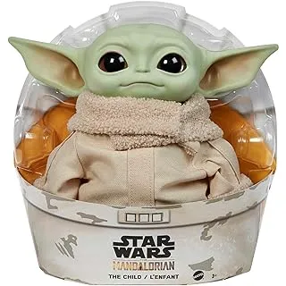 Mattel Plush Baby Yoda Star Wars The Child, Verde, 11 polegadas